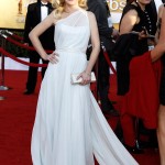 Angela Kinsey white dress 2012 SAG Awards