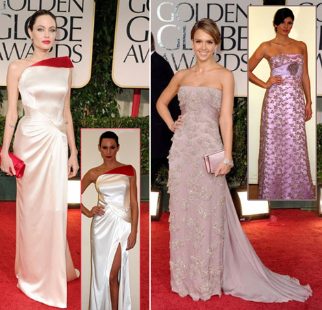 Angelina Jolie’s Versace Golden Globes Dress For Less
