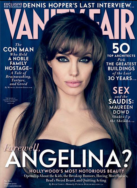Angelina Jolie Vanity Fair august 2010 cover