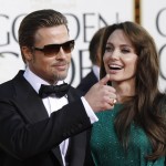 Angelina Jolie green Versace dress Golden Globes 2011 1