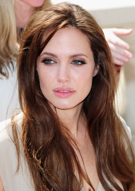 Angelina Jolie’s Soft Beige Ferragamo Dress, Cannes 2011