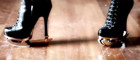 Anna dello Russo skating shoes