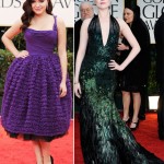 Ariel Winter purple Dolce Evan Rachel Wood green Gucci 2012 Golden Globes dresses