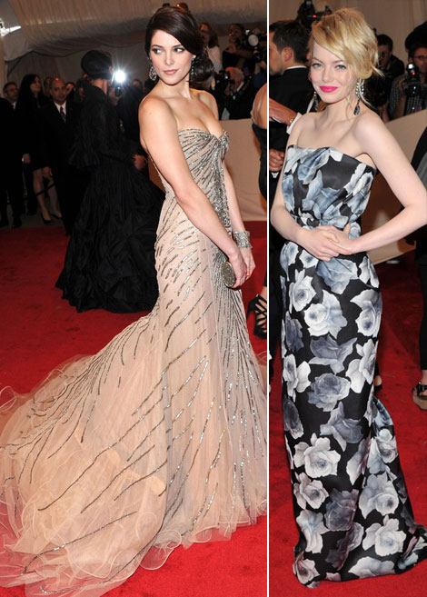 Ashley Green Emma Stone dresses Met Gala 2011