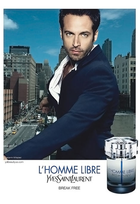 Benjamin Millepied YSL L Homme Libre perfume ad campaign