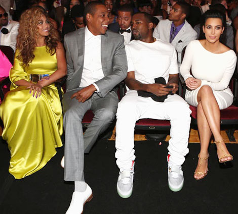 Beyonce Jay Z Kanye Kim BET Awards 2012