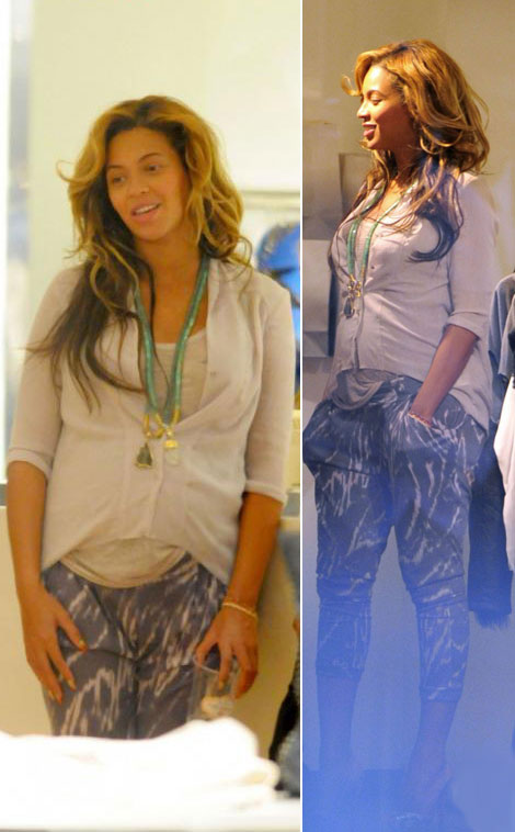 Beyonce Wearing Fake Baby Bump. On TV. Is Beyonce Really Pregnant?