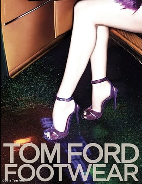 Candice Swanepoel Tom Ford Footwear FW 11 12 ad campaign