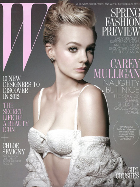 Carey Mulligan W Magazine January 2012 cover