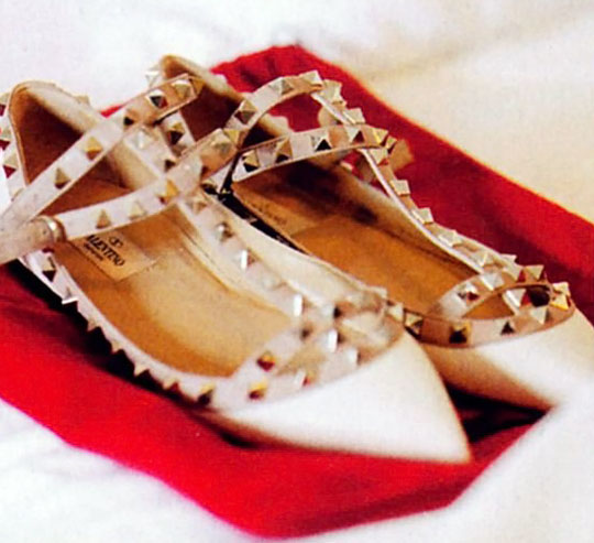 Caroline Trentini s Valentino wedding shoes