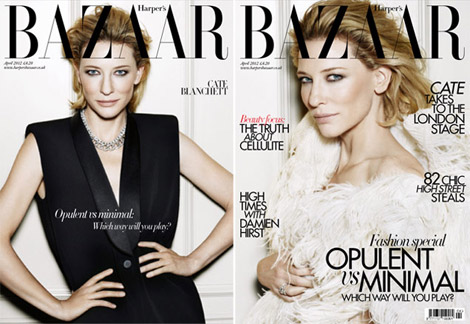 Cate Blanchett Covers Harper’s Bazaar UK April 2012