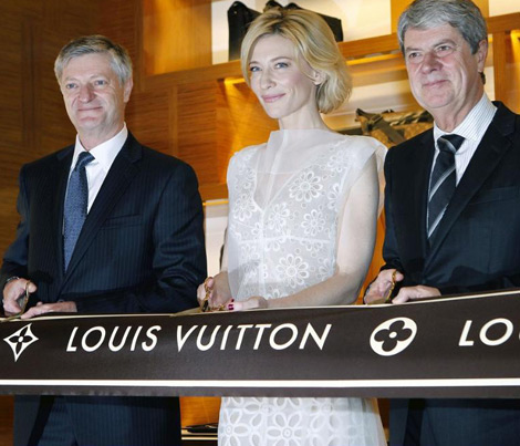 Cate Blanchett at Louis Vuitton store opening