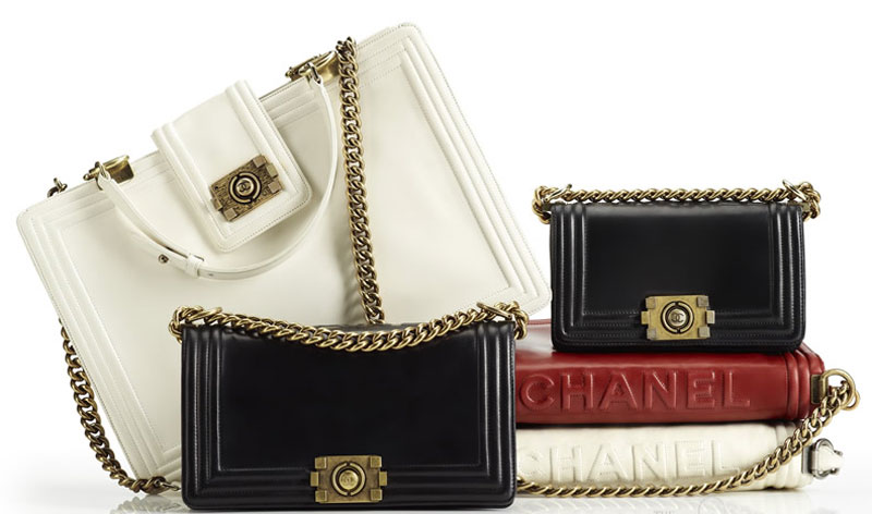 Chanel Boy Bag Collection white red black