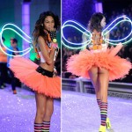 Chanel Iman Victoria s Secret 2011 Fashion Show wings