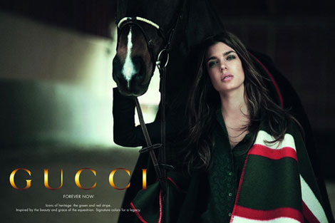 Charlotte Casiraghi Gucci Forever Now ad campaign