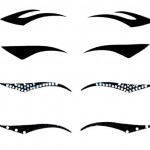 Christian Dior black eyeliner stickers collection