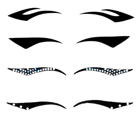 Christian Dior black eyeliner stickers collection