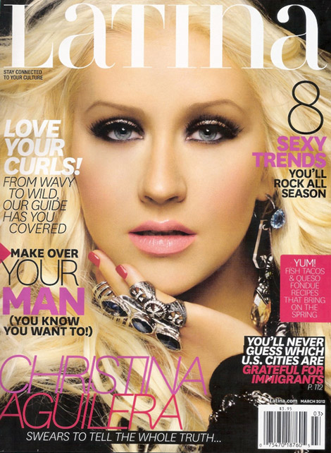 Christina Aguilera Covers Latina March 2012 In McQueen