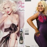Christina Aguilera before and after Photoshop