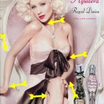 Christina Aguilera new perfume ad campaign Photoshop disaster