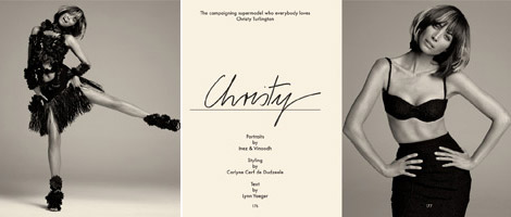 Christy Turlington Gentlewoman Spring 2012 preview