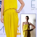 Claire Danes baby bump Lanvin Yellow Dress 2012 Emmy Awards