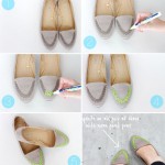 DIY old shoes into new by adding neon details