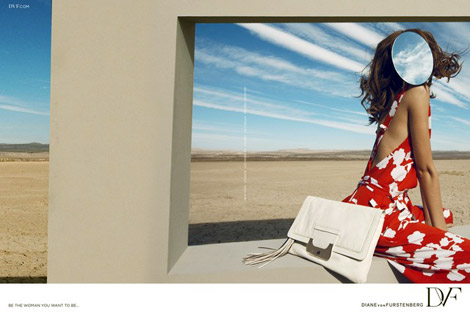 Diane Von Furstenberg’s Mirrored New Ad Campaign. Feelings?