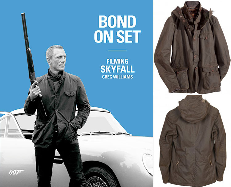 Daniel Craig James Bond Skyfall jacket Barbour Heritage