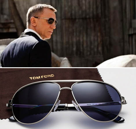 Daniel Craig’s James Bond Wears Tom Ford Sunglasses In Skyfall