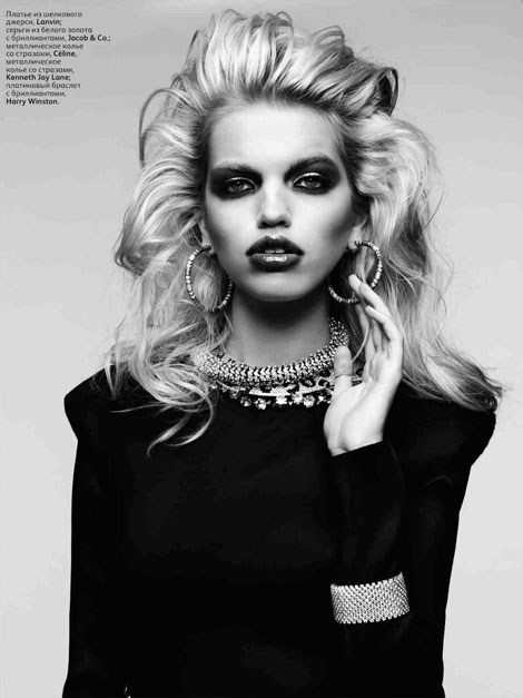 Daphne Groeneveld Vogue Russia April 2012 by Hedi Slimane