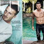 David Beckham Elle UK Magazine July 2012 covers