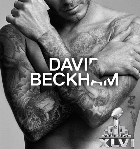 David Beckham’s Underwear At The Super Bowl. Courtesy H & M