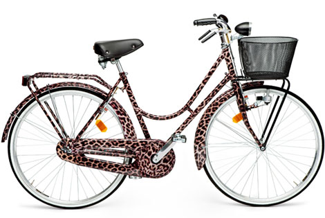 Dolce and Gabbana leopard print bicycle