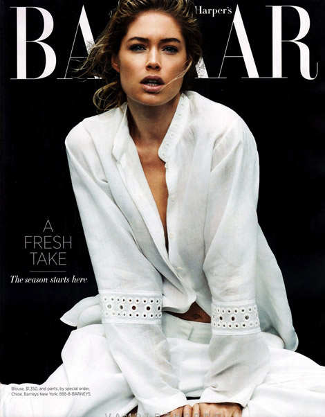 Doutzen Kroes’ Harper’s Bazaar March 2012. White Is In