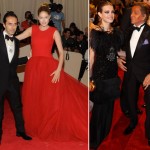 Doutzen Kroes red Valli Natalia Vodianova black Valentino dresses Met Gala 2011