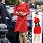 Duchess Catherine Alexander McQueen red dress Queen s Diamond Jubilee