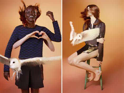Edun Replaced Butterflies With Owls For Fall 2012 Ad Campaign