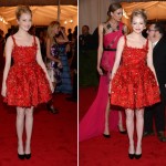 Emma Stone Alber Elbaz Karlie Kloss Met Gala 2012