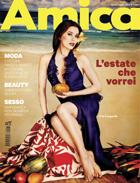 Eva Longoria Amica July 2012 cover