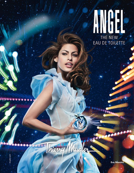Eva Mendes Angel Thierry Mugler perfume ad campaign
