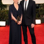 Ewan McGregor s wife Eve Mavrakis in black 2012 Golden Globes