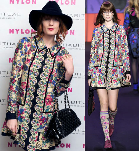 Florence Welch Is Gipsy Chic In Anna Sui And Chanel