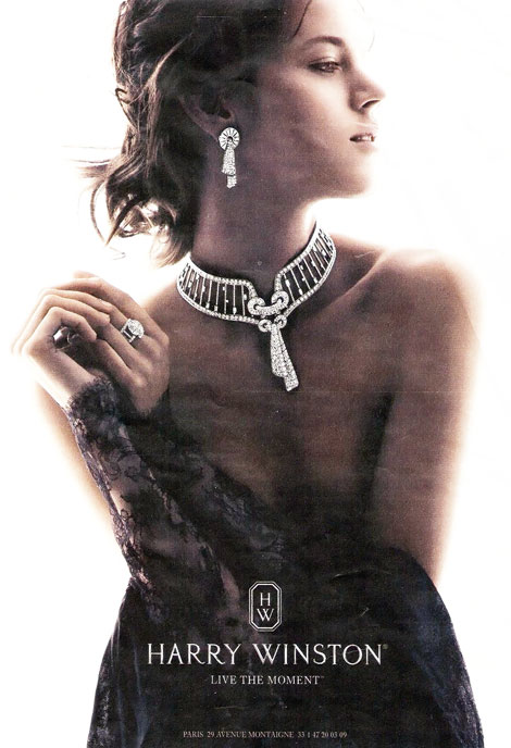 Freja Beha Erichsen Back For Harry Winston Jewelry 2012 Ad Campaign