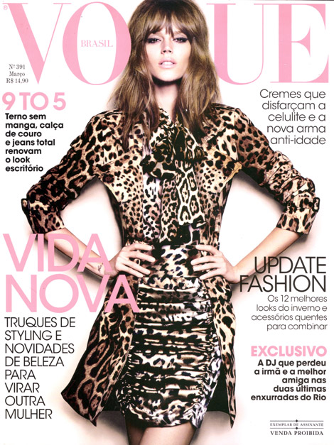 Freja Beha Erichsen Covers Vogue Brazil March 2011