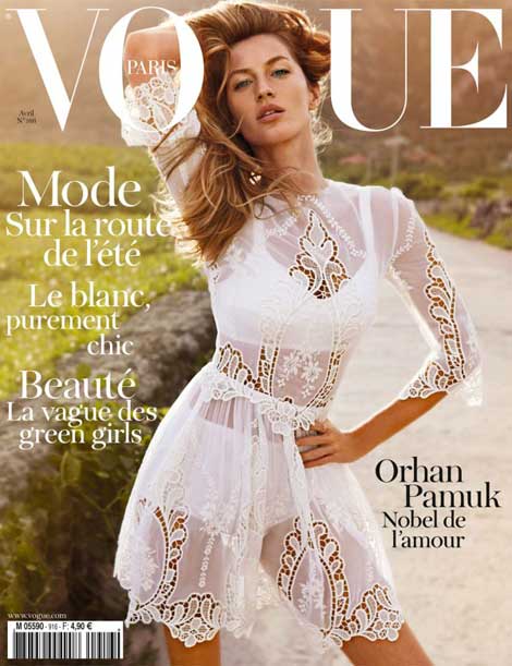 Gisele Bundchen Vogue Paris April 2011 cover