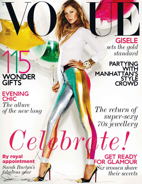 Gisele Bundchen Vogue UK December 2011 cover