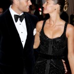 Gisele Bundchen with husband Tom Brady on the Red Carpet Met Ball 2012
