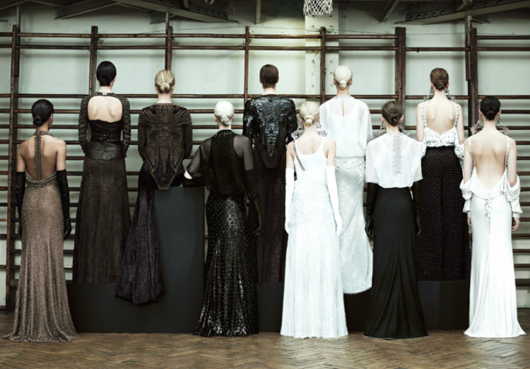 Givenchy Couture Spring 2012 collection back view