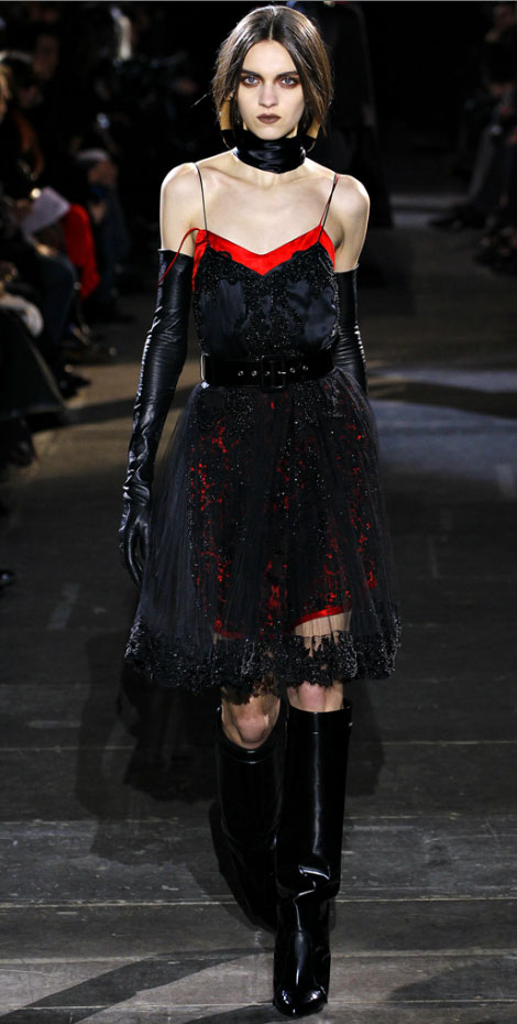 Black (Leather) Is All We Need: Givenchy Fall 2012 Collection